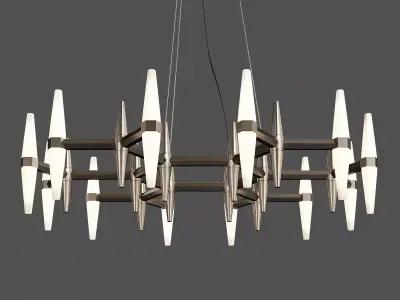 PRISM SINGLE TIER CHANDELIER Low-poly 3D model