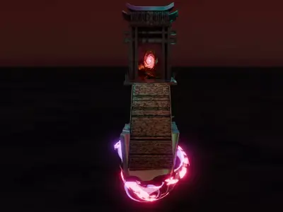 ancient portal 3D model
