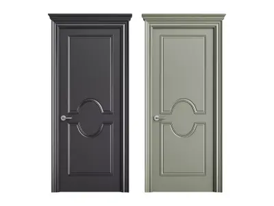 Modern entrance door 24 3D model