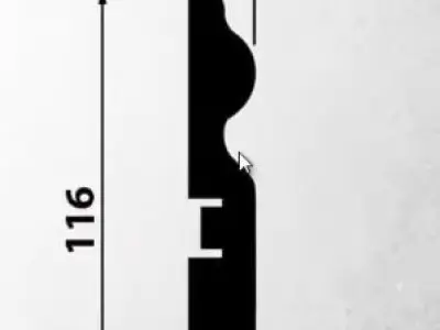 Profile cornice moulding Texture