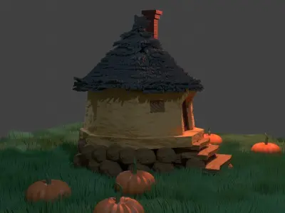 Fantasy Hagrid Hut 3D model
