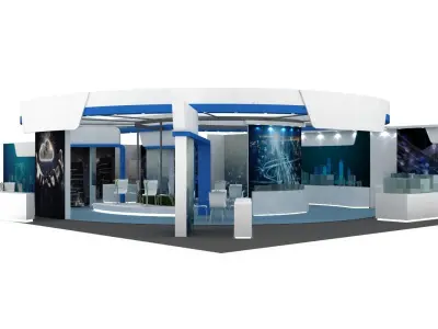 LARGE EXHIBITION STALL DESIGN  3D model