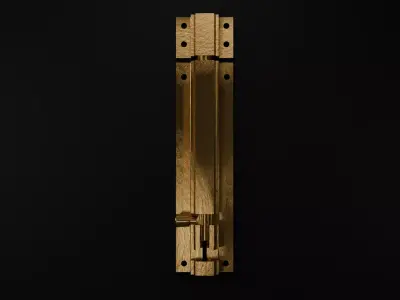 Golden Barrel Bolt Lock 3D model