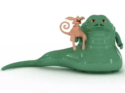 LEGO Minfigure Jabba the Hutt 3D model