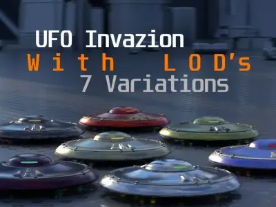 Flying saucer 3D model