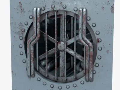 Fan Shaft PBR model Low-poly 3D model