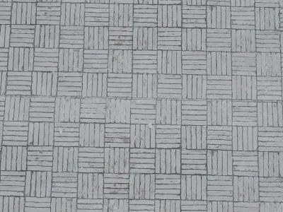 Old Brick Pavement 3D Scan Low-poly 3D model