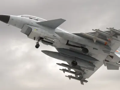  Chinese Military J-10 Fighter Jet Tandem Seated Rigged 