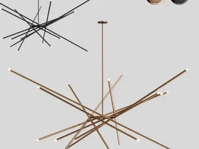 019 barco lumidora chandelier 3D model