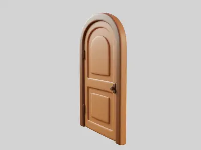 Cartoon Door 9a 3D model