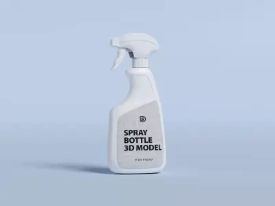 Cleaning Product Spray Bottle  ver1 3D model