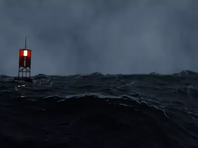 Stormy Ocean Animation 3D model