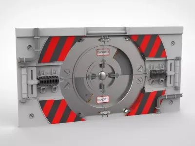 sci fi door 16 3D model