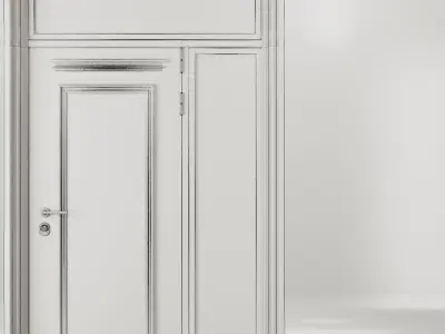 Entrance door set28 3D model