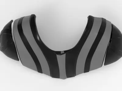 R1 VADER MANTLE SHOULDER ARMOR 3D model