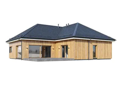 Modern house Kedra 3D model
