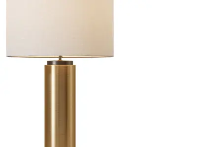 Pillar Metal USB Table Lamp 3D model