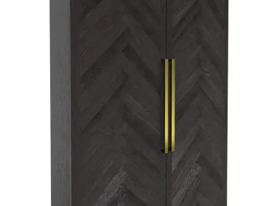 Restoration Hardware- Herringbone Cabinet-004 3D model