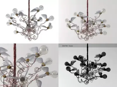 Birdie pendant lamp 3D model