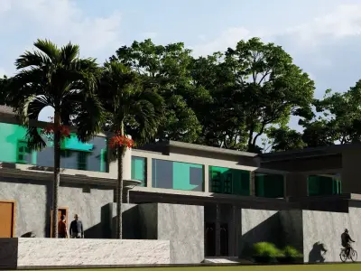 Modern House Design  3D print model