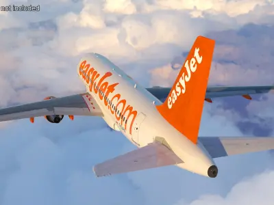  EasyJet Airbus A319 Commercial Jet Rigged 