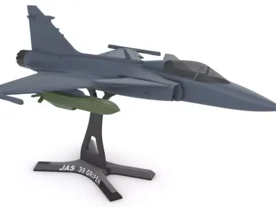 Saab JAS 39 Gripen 3D print model