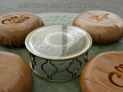 bedouin floor seating 3D model
