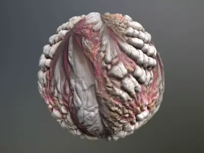 Material Skin Monster 3 Seamless PBR Texture Texture