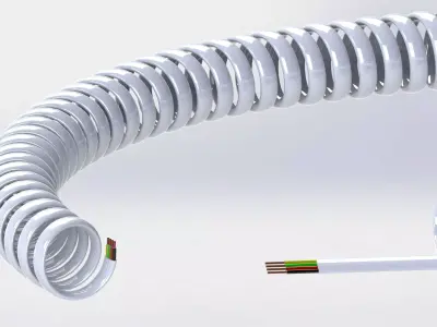 Telephone Wire Free 3D model