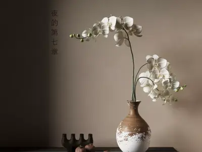 Flower vase 3D model 6