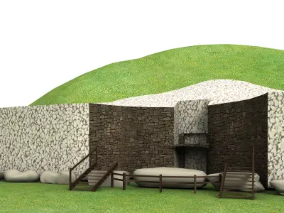 Newgrange ancient irish mound 3D model