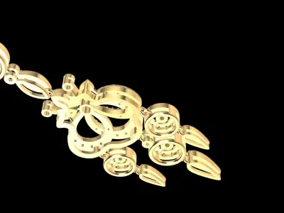 BEAUTIFUL HANGING EARRINGS  3D print model