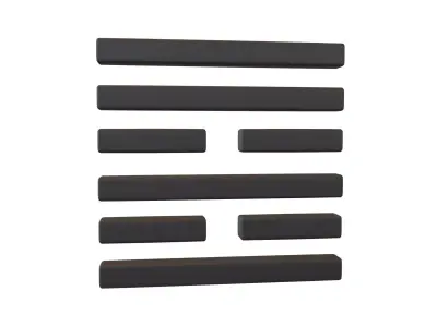 I Ching Hexagrams 37 jia ren v1 001 Low-poly 3D model