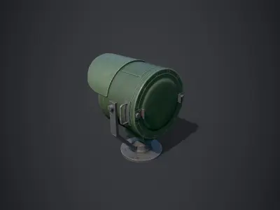 Searchlights street light Low-poly 3D model