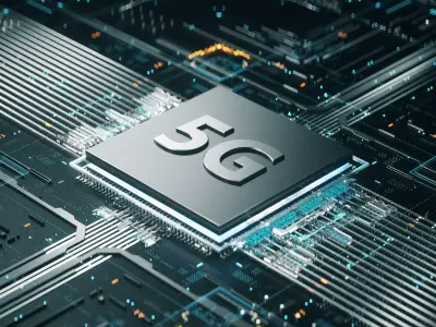 C4D Octane CPU chip core capacitance Scifi Circuit board 3D model