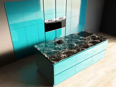 95-Kitchen11 glossy 8 3D model