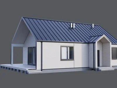 House 6 - residential building 3D model 3D model