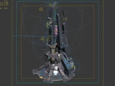 Mechanical Building - Occupy Tower 02 3D model