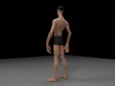 boxer game ready model Low-poly 3D model