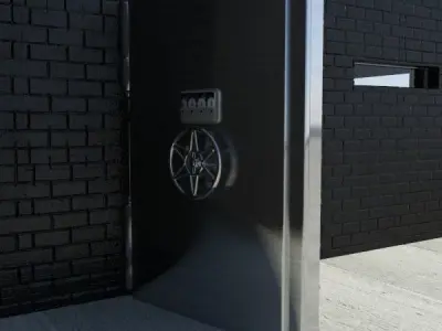 Bank Vault Type Door 3D model