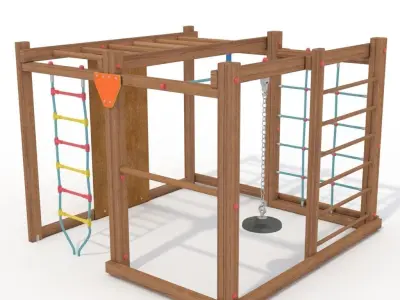Climbing Frame Children Playground 3D model