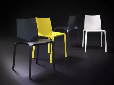 Plana plastic chair 3D model