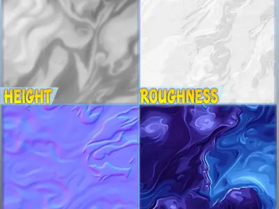 Stylized Water Seamless Texture Texture