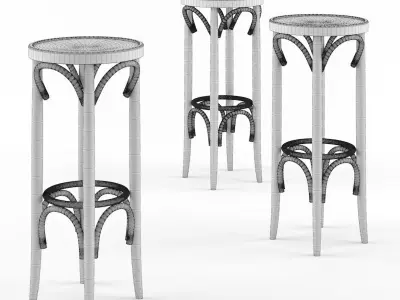 Vienna bar stool 3D model