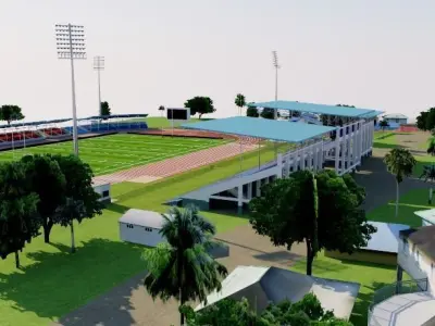 Apia Park Stadium - Samoa 3D model