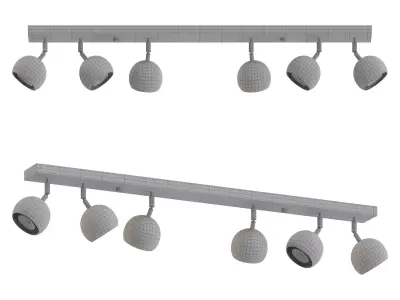  Flame ceiling spotlight 3D model