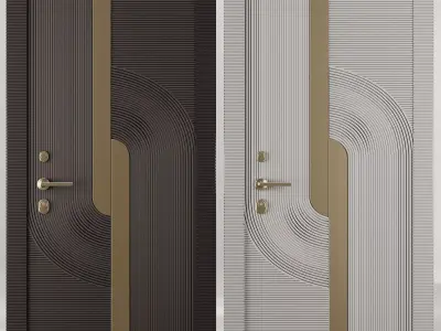 Entrance door set15 3D model