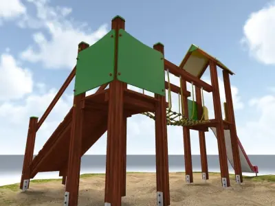Playground house 3D model