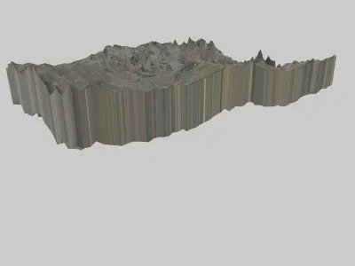 Hyderabad City  Low-poly 3D model