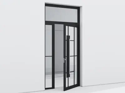Aluminium door 271 3D model